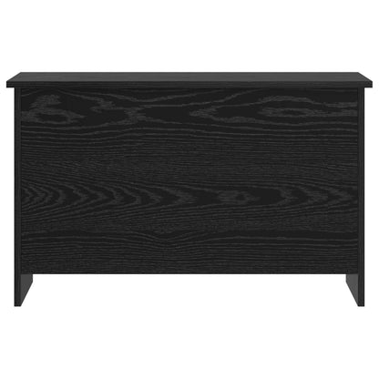 vidaXL Storage Chest Black Oak 80 x 40 x 50 cm Engineered Wood