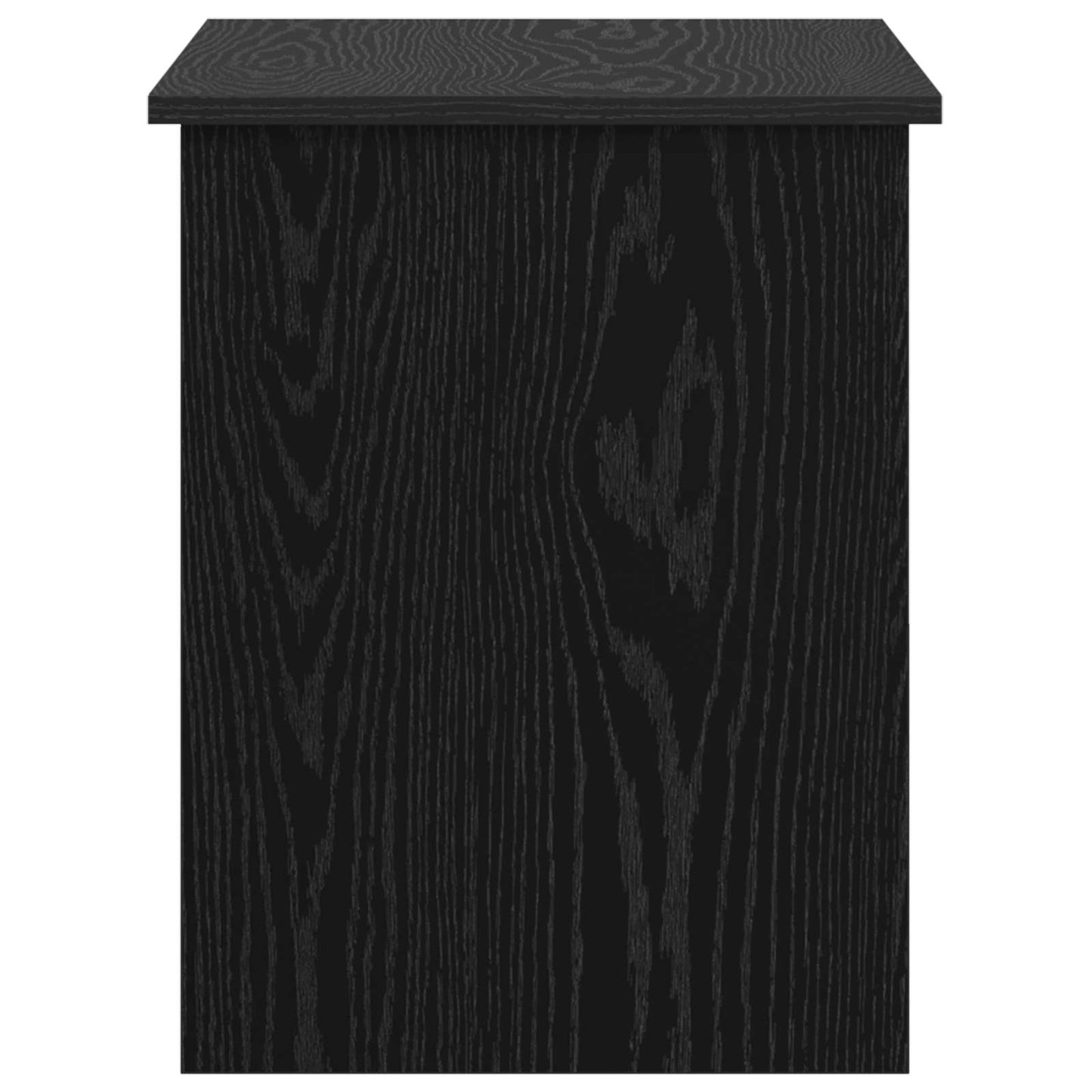 vidaXL Storage Chest Black Oak 80 x 40 x 50 cm Engineered Wood