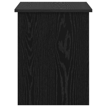 vidaXL Storage Chest Black Oak 80 x 40 x 50 cm Engineered Wood