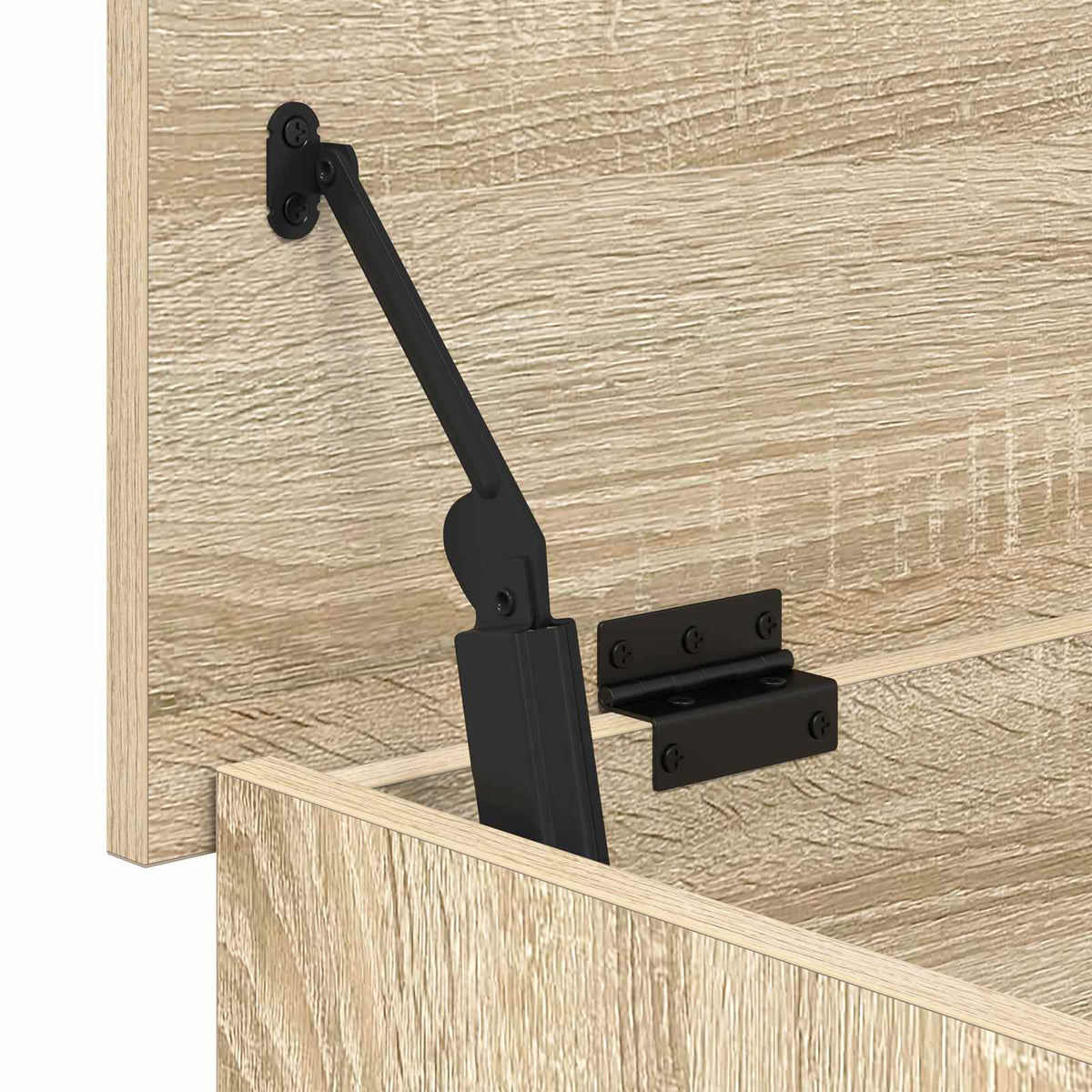 vidaXL Storage Chest Sonoma Oak 80 x 40 x 50 cm Engineered Wood