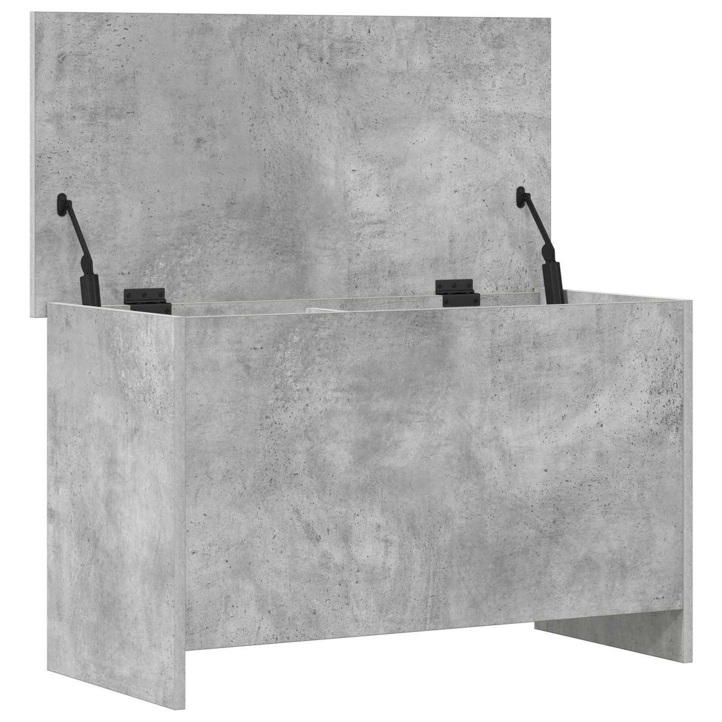 vidaXL Storage Chest Concrete Grey 80 x 40 x 50 cm Engineered Wood