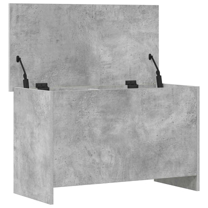 vidaXL Storage Chest Concrete Grey 80 x 40 x 50 cm Engineered Wood