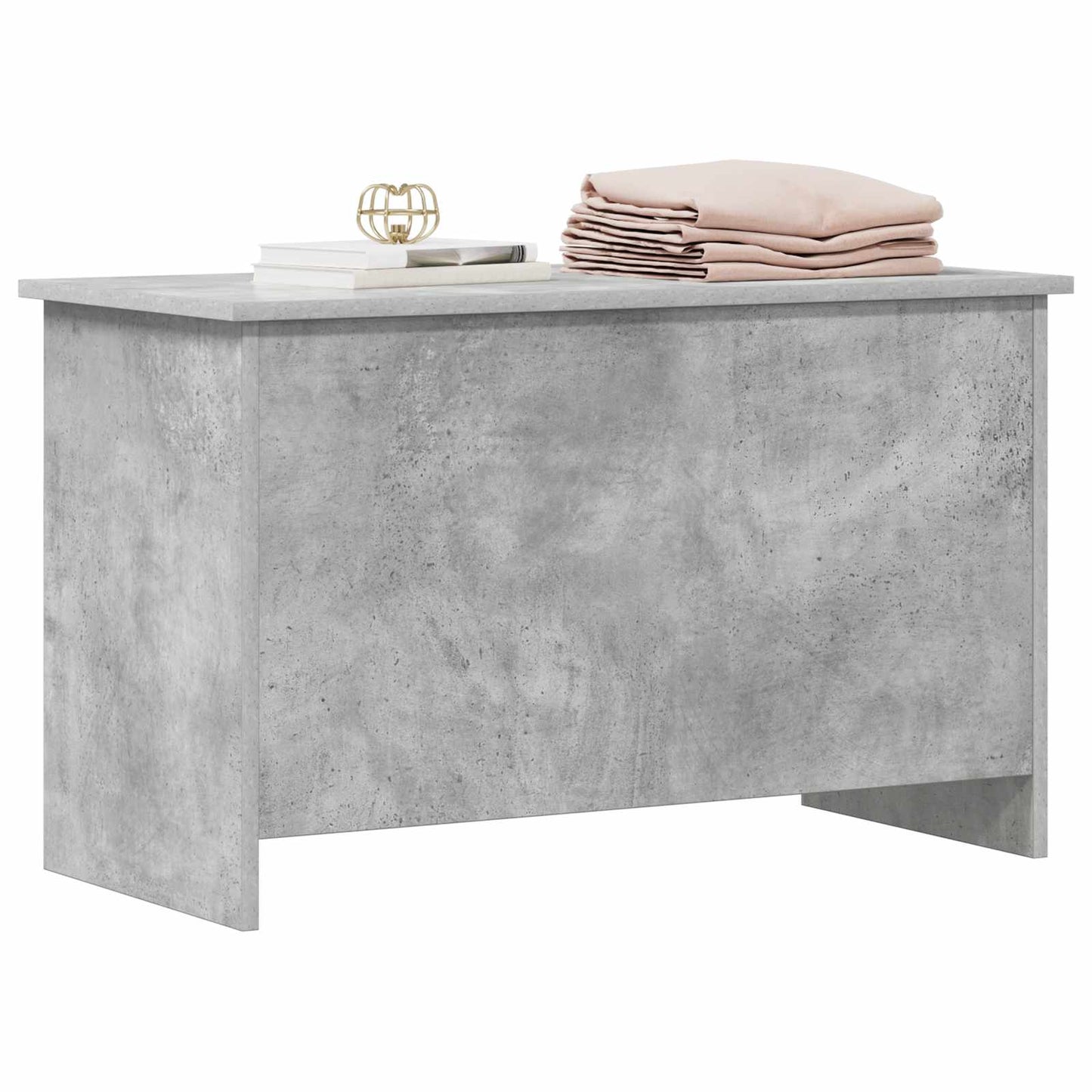 vidaXL Storage Chest Concrete Grey 80 x 40 x 50 cm Engineered Wood