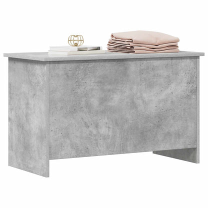 vidaXL Storage Chest Concrete Grey 80 x 40 x 50 cm Engineered Wood