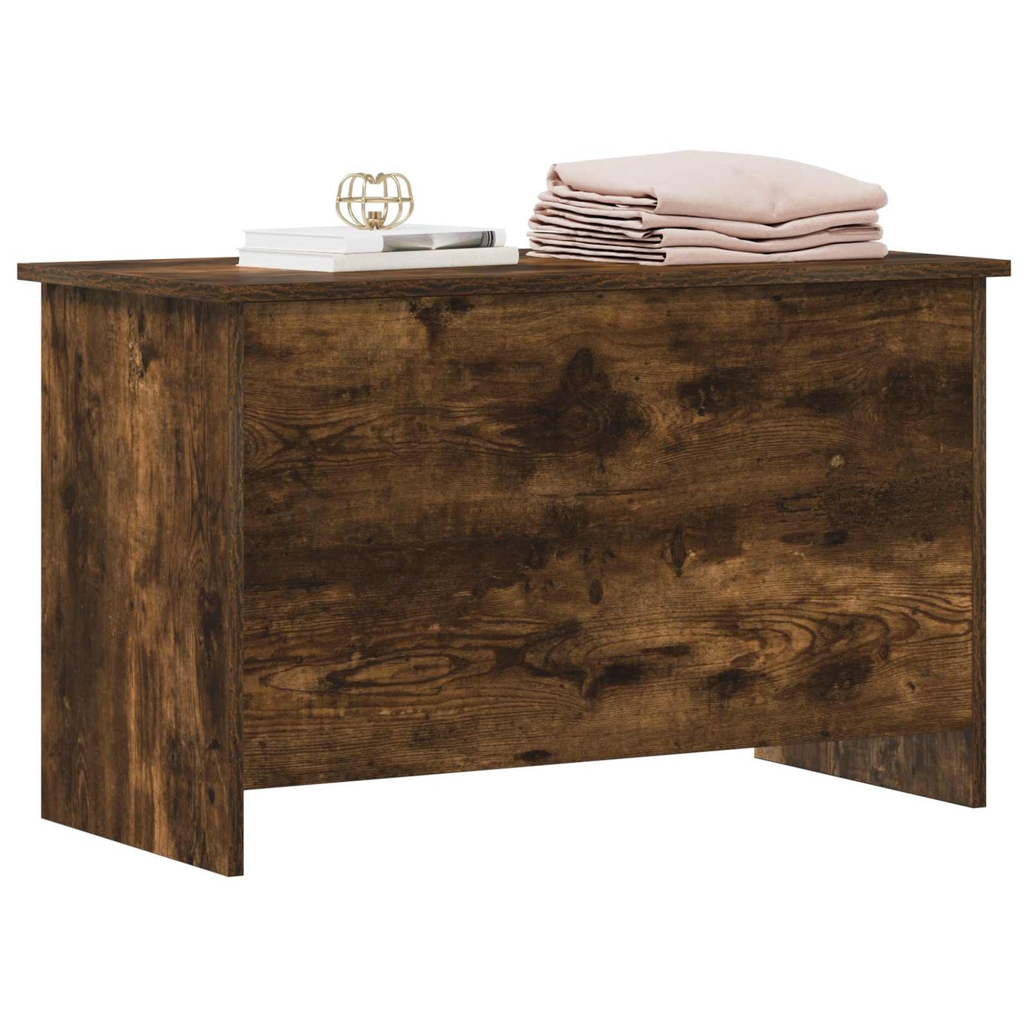 vidaXL Storage Chest Smoked Oak 80 x 40 x 50 cm Engineered Wood