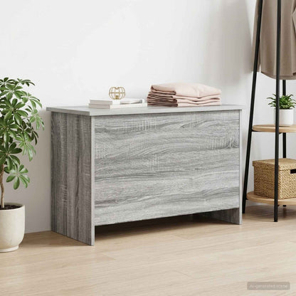 vidaXL Storage Chest Grey Sonoma 80 x 40 x 50 cm Engineered Wood