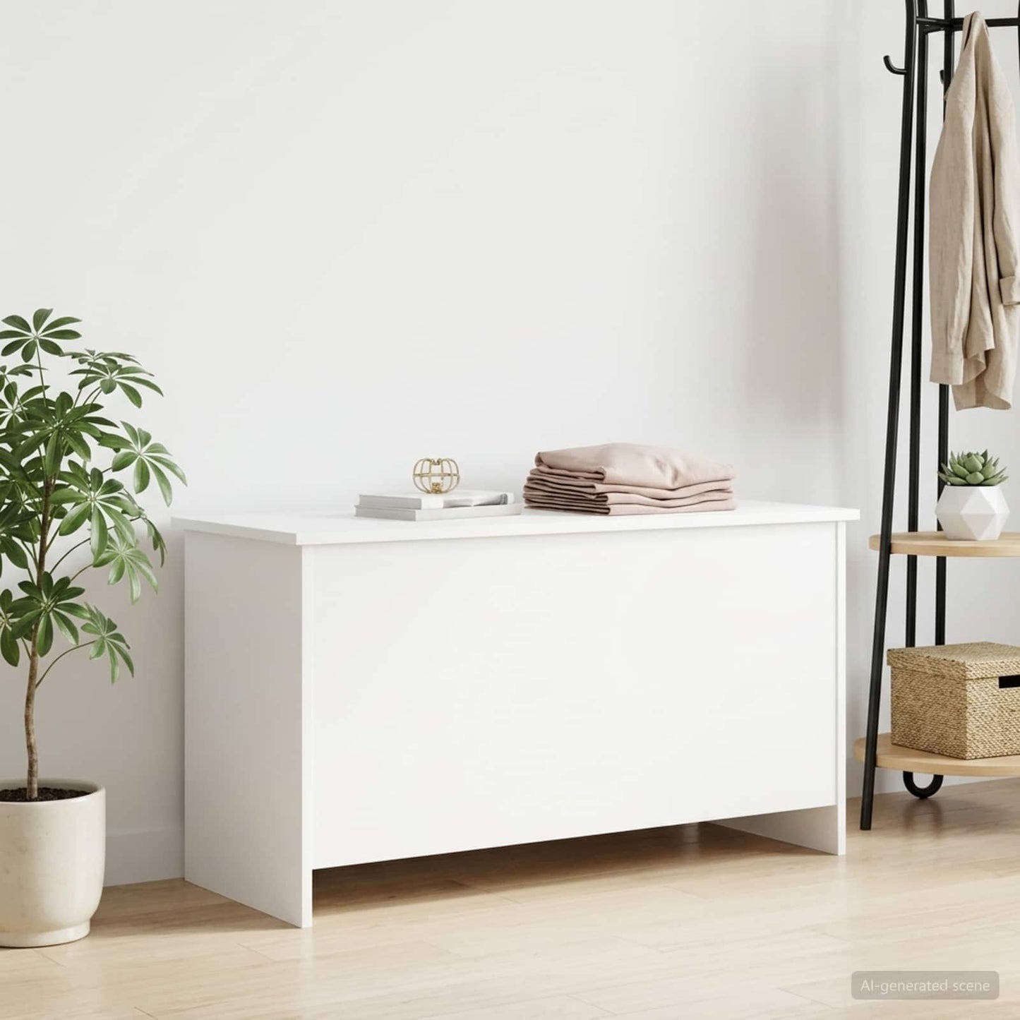 vidaXL Storage Chest White 100 x 40 x 50 cm Engineered Wood