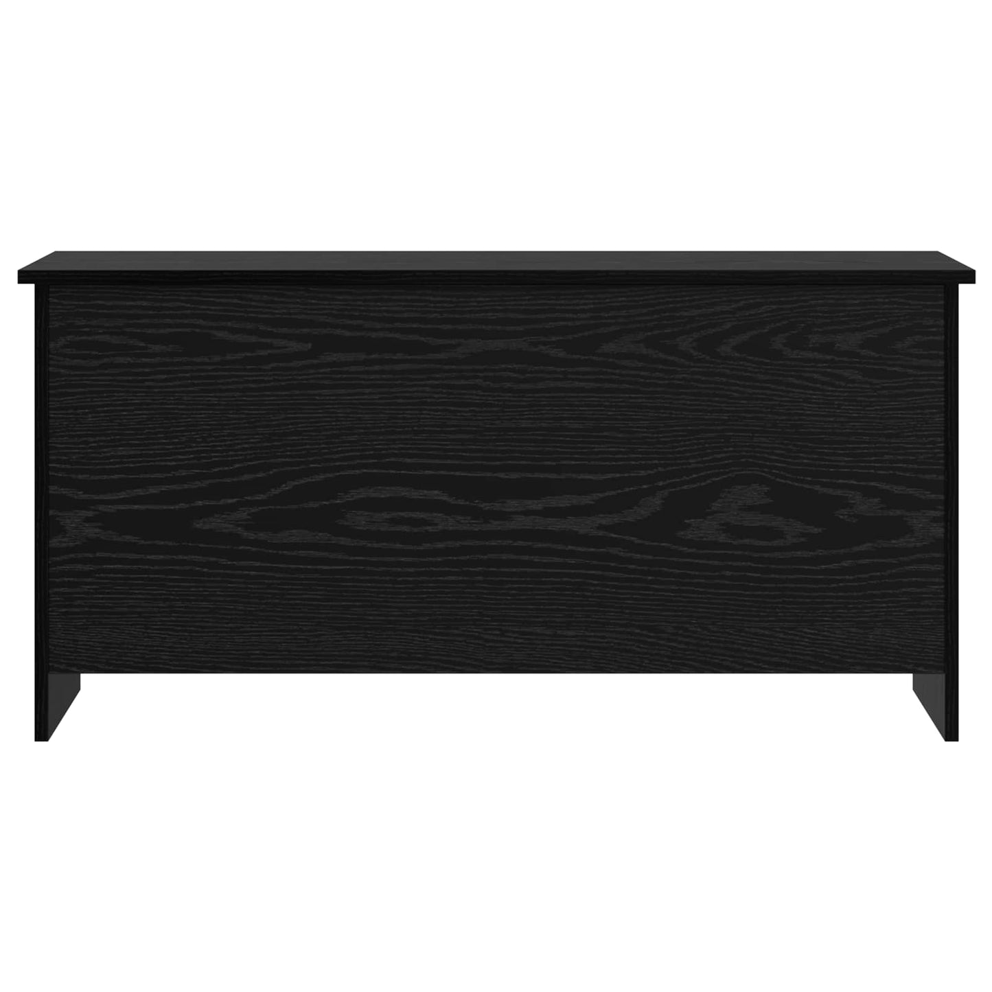 vidaXL Storage Chest Black Oak 100 x 40 x 50 cm Engineered Wood