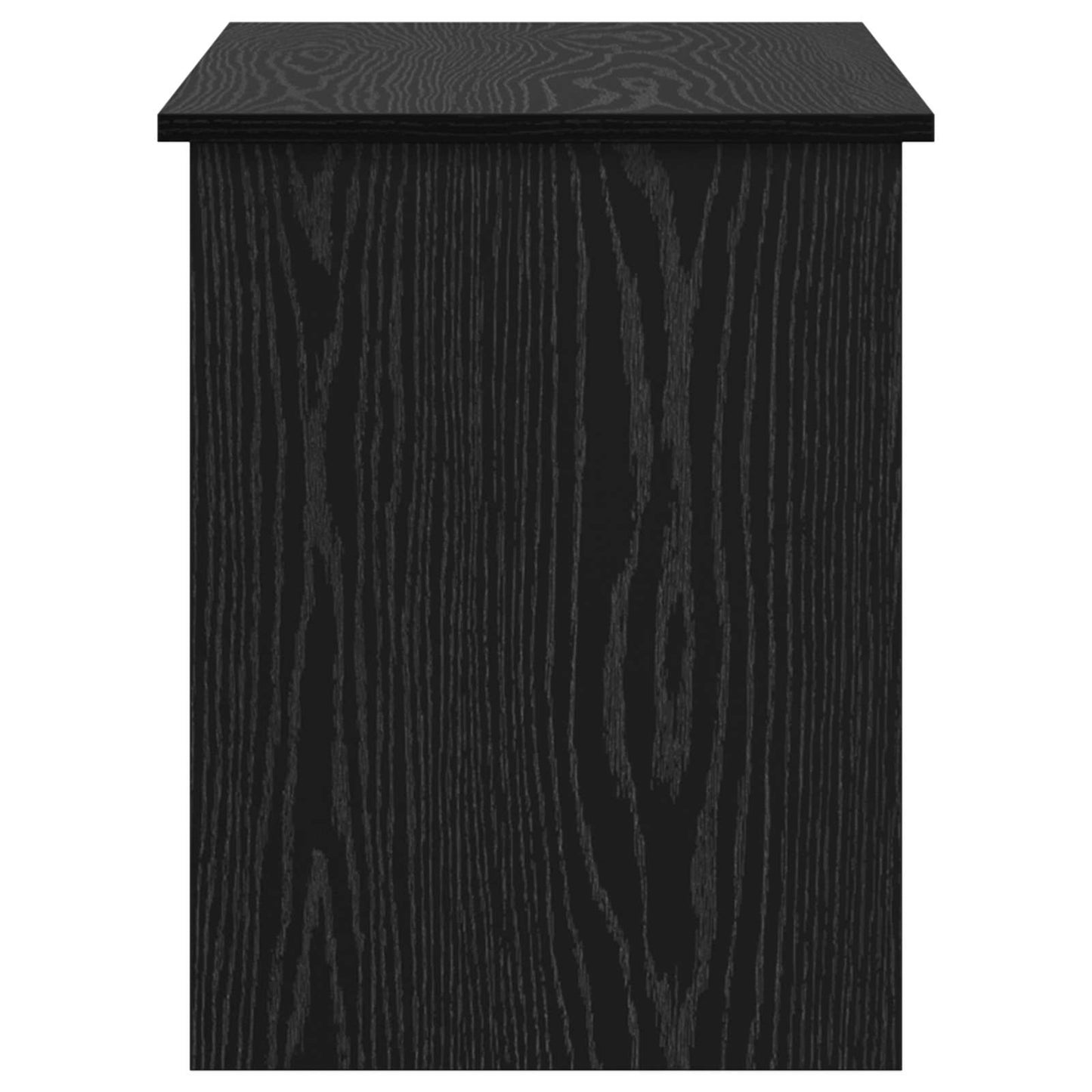 vidaXL Storage Chest Black Oak 100 x 40 x 50 cm Engineered Wood