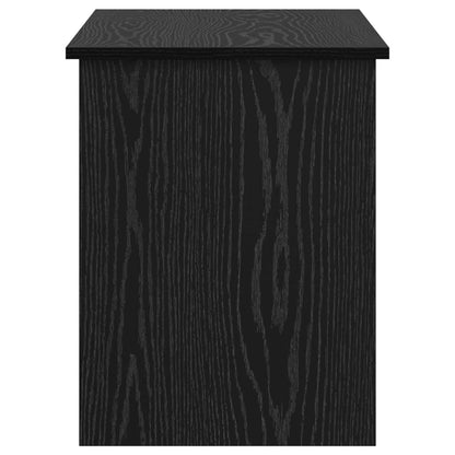vidaXL Storage Chest Black Oak 100 x 40 x 50 cm Engineered Wood