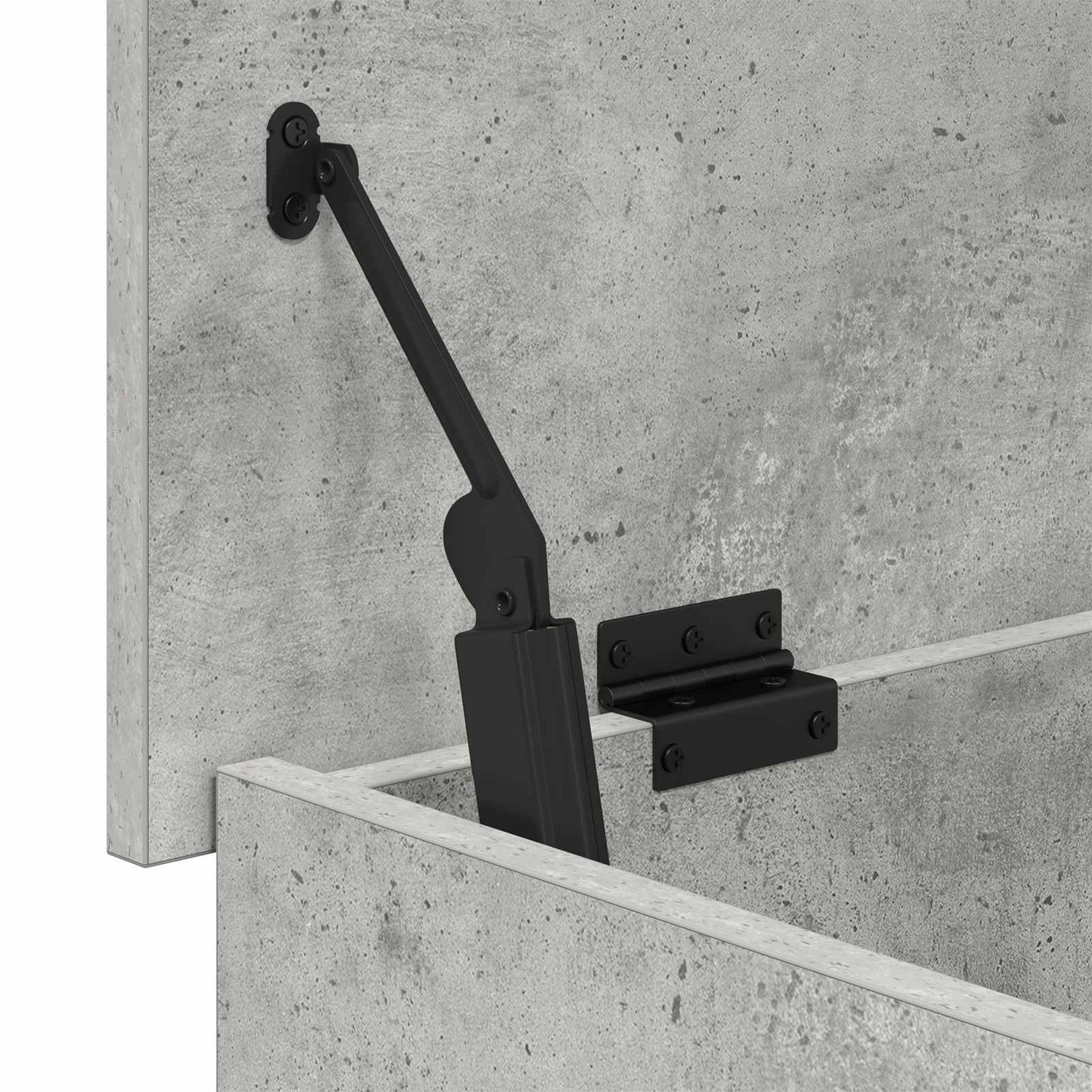 vidaXL Storage Chest Concrete Grey 100 x 40 x 50 cm Engineered Wood
