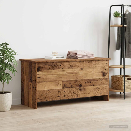 vidaXL Storage Chest Old Wood 100 x 40 x 50 cm Engineered Wood