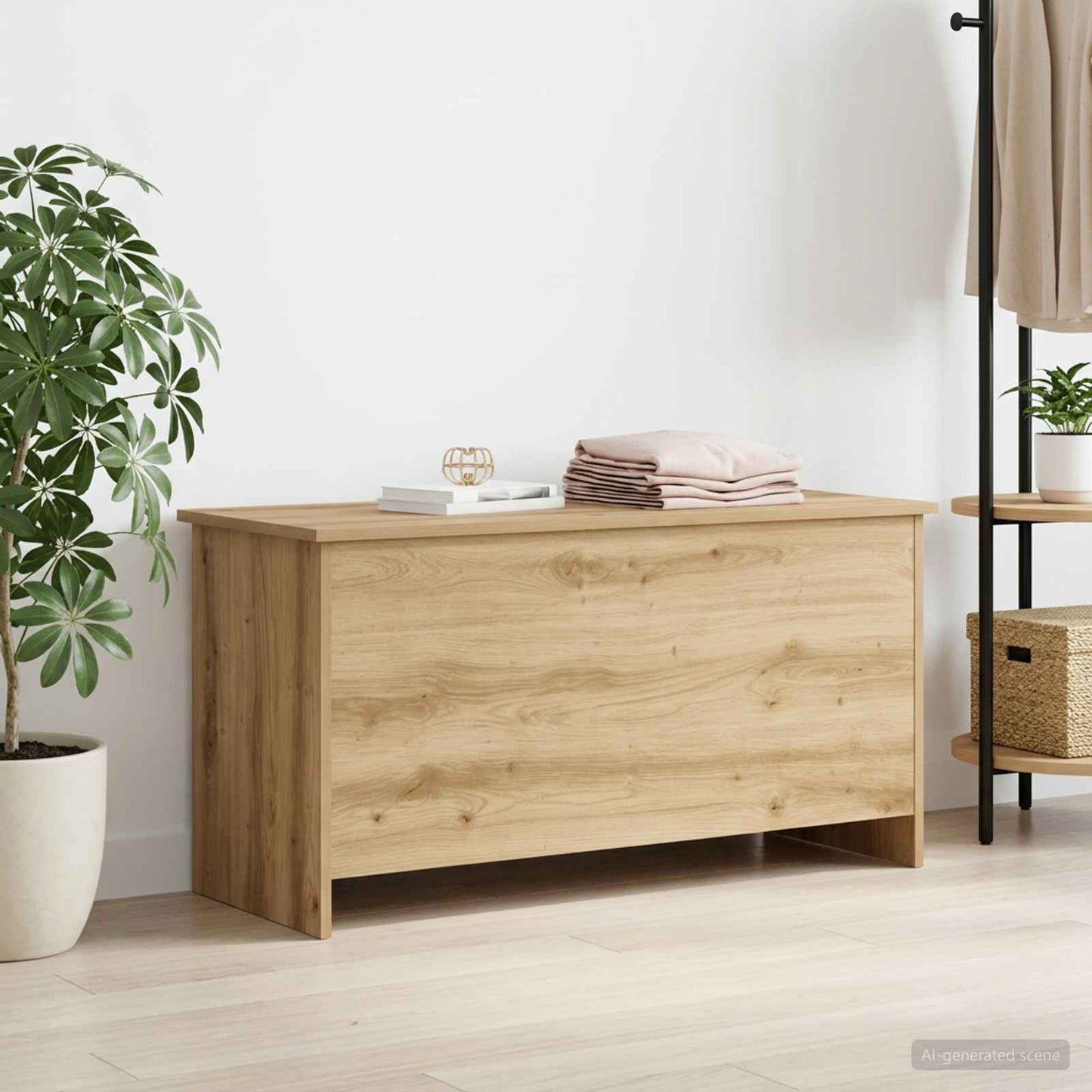 vidaXL Storage Chest Artisan Oak 100 x 40 x 50 cm Engineered Wood