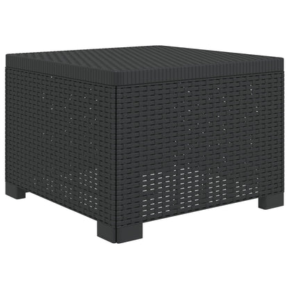 vidaXL 1-Seater Garden Sofa Rattan Look PP Anthracite
