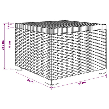 vidaXL 1-Seater Garden Sofa Rattan Look PP Brown