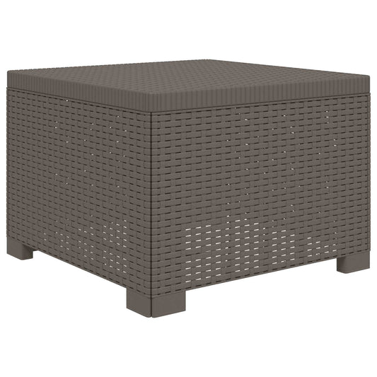 vidaXL 1-Seater Garden Sofa Rattan Look PP Light Grey
