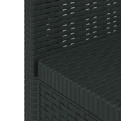 vidaXL 1-Seater Garden Sofa Rattan Look PP Anthracite