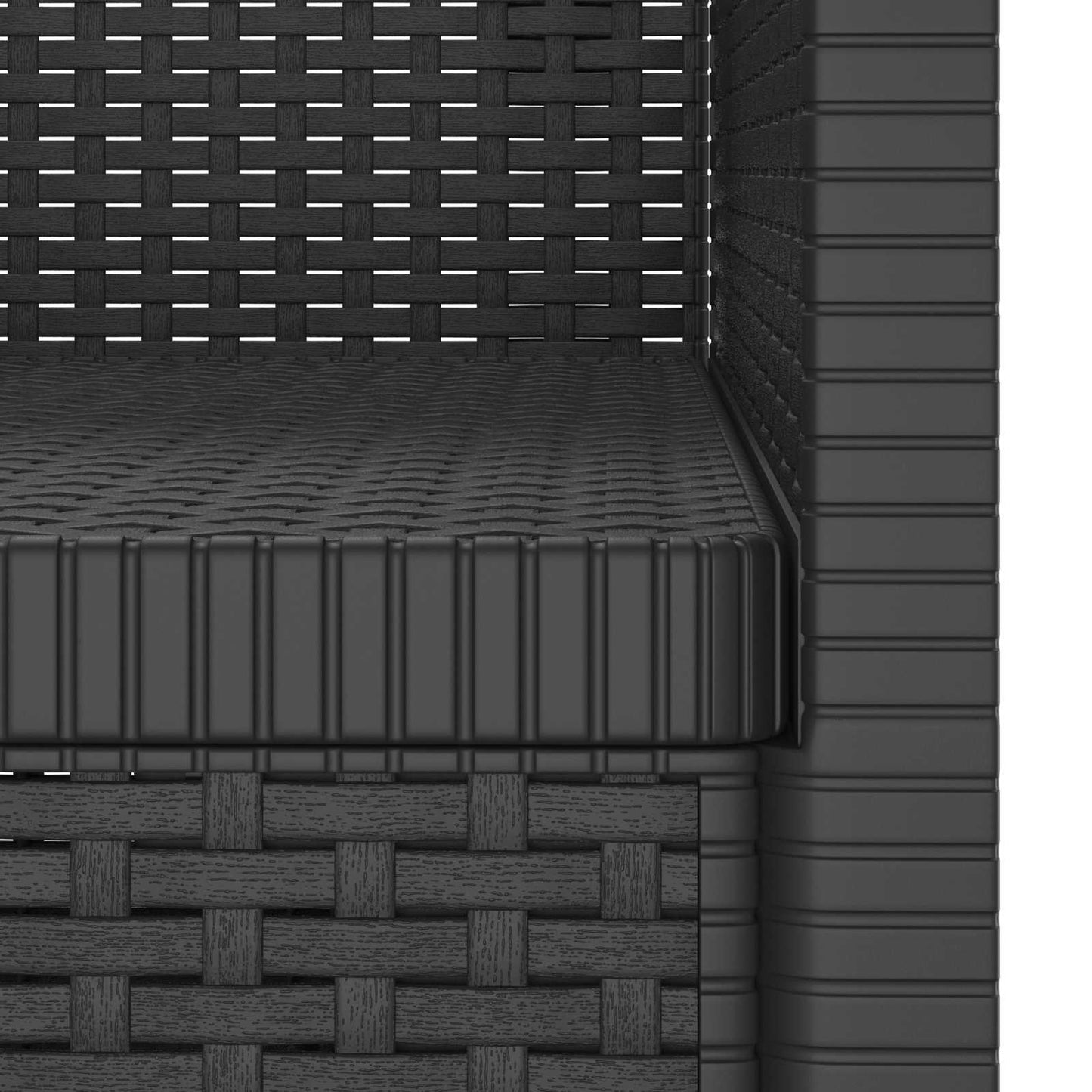 vidaXL 1-Seater Armchair Rattan Look PP Anthracite