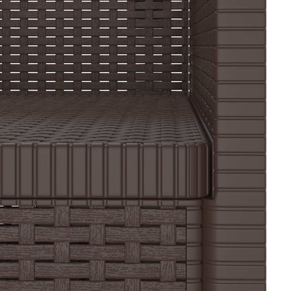 vidaXL 1-Seater Armchair Rattan Look PP Brown