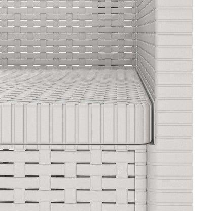 vidaXL 1-Seater Armchair Rattan Look PP White