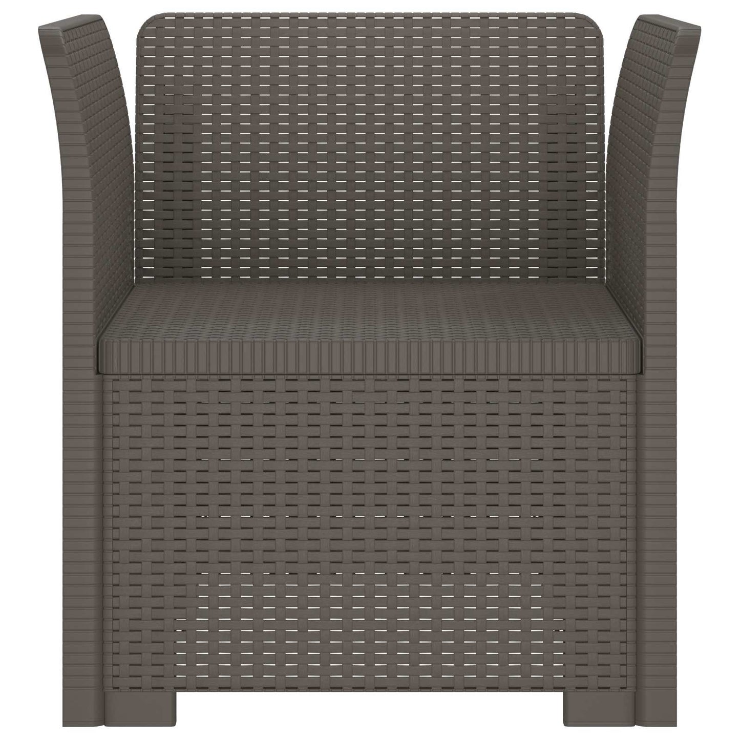 vidaXL 1-Seater Armchair Rattan Look PP Light Grey