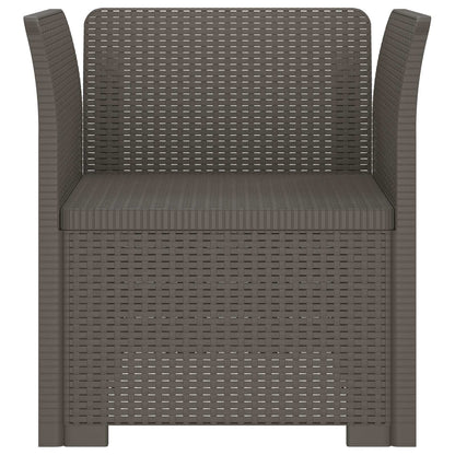 vidaXL 1-Seater Armchair Rattan Look PP Light Grey