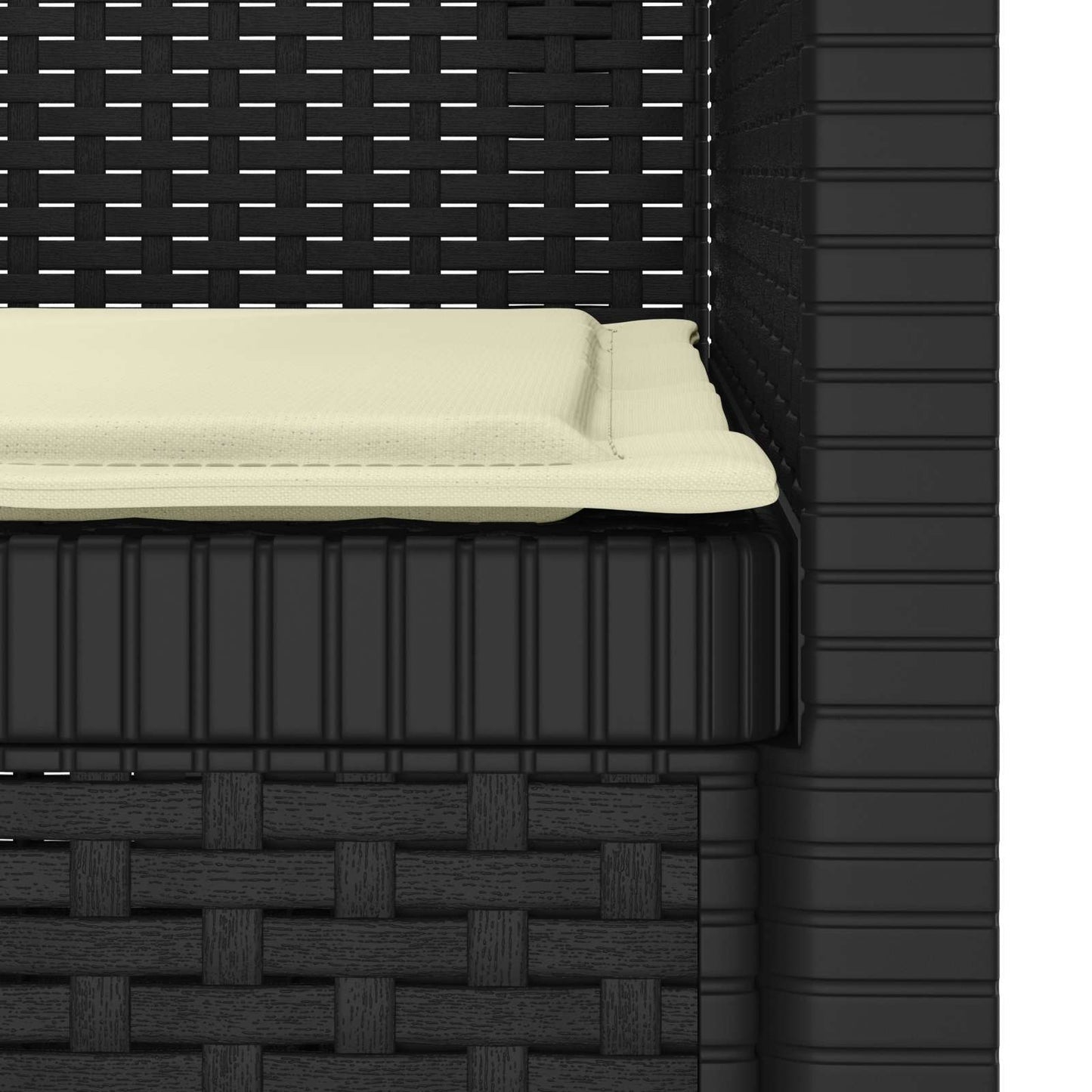 vidaXL 1-Seater Armchair with Cushion Rattan Look PP Anthracite