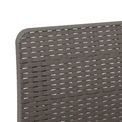 vidaXL 3-Seater Garden Sofa Rattan Look PP Light Grey