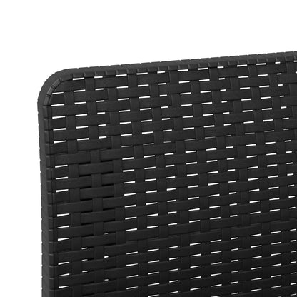 vidaXL 3-Seater Garden Sofa Rattan Look PP Anthracite