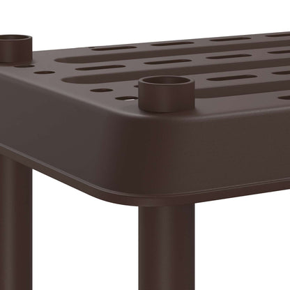 vidaXL Shelving Unit 2-Tier 100 x 40 x 55.5 cm PP Brown