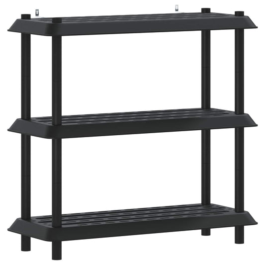 vidaXL Shelving Unit 3-Tier 100 x 40 x 96 cm PP Anthracite
