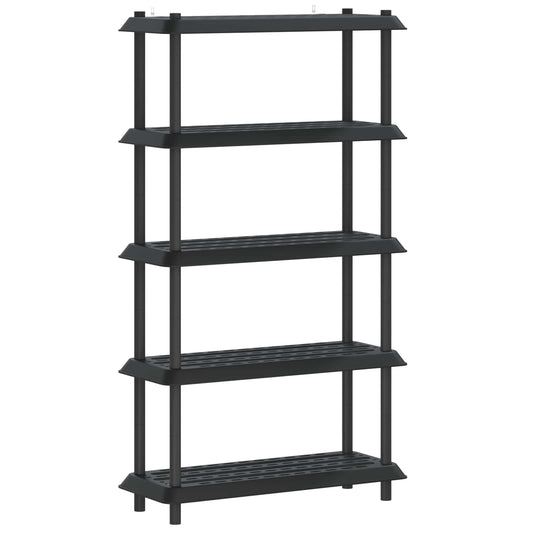 vidaXL Shelving Unit 5-Tier 100 x 40 x 177 cm PP Anthracite