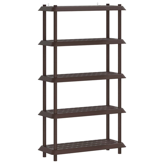 vidaXL Shelving Unit 5-Tier 100 x 40 x 177 cm PP Brown