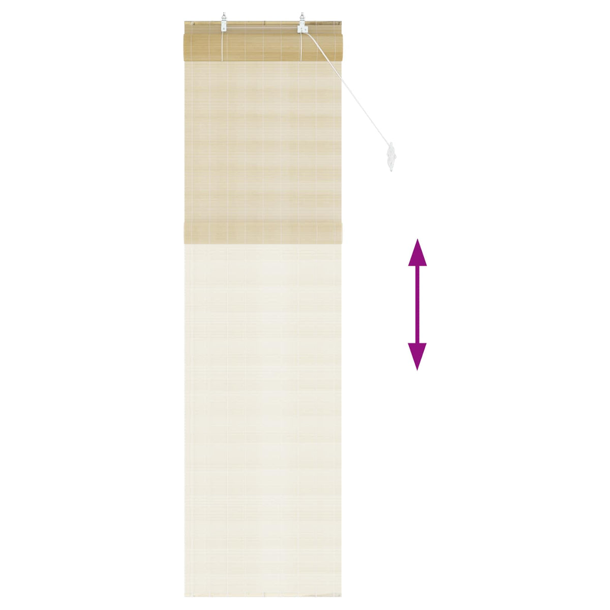 vidaXL Roller Blind Natural 50 x 220 cm Bamboo