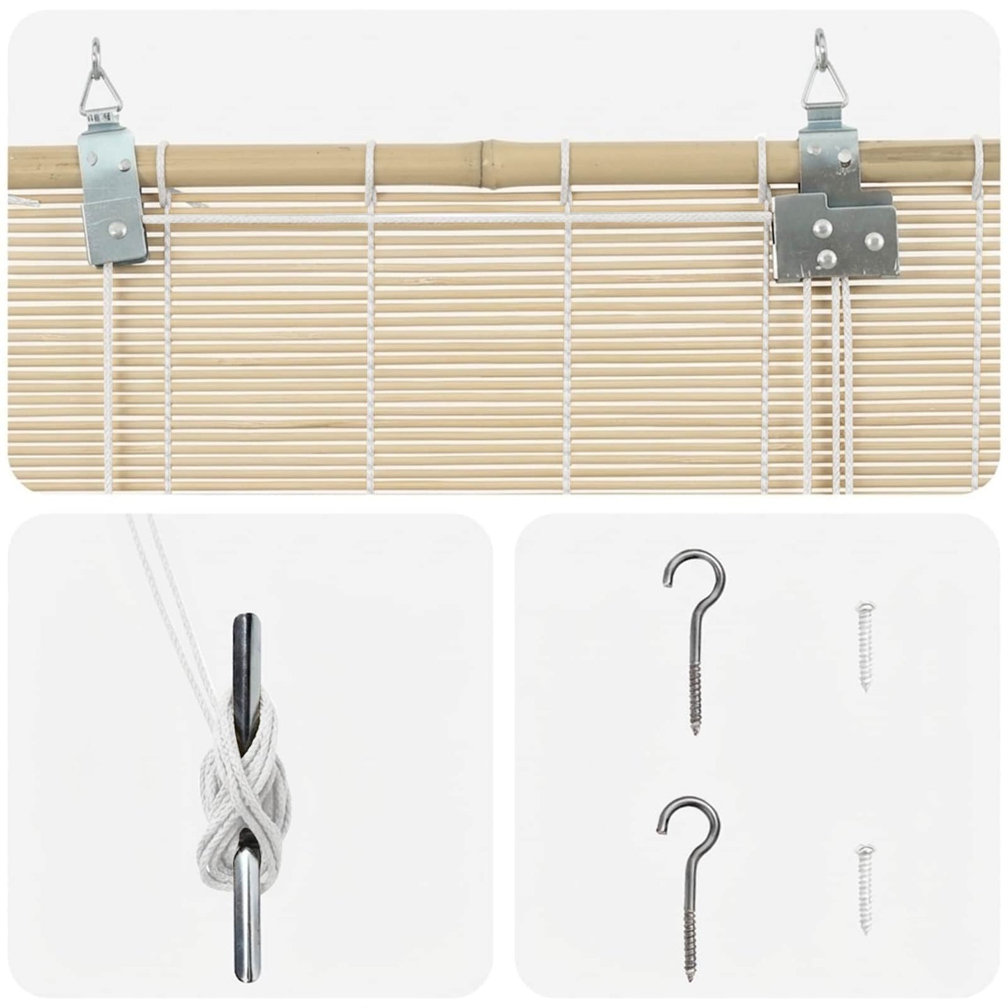 vidaXL Roller Blind Natural 70 x 160 cm Bamboo