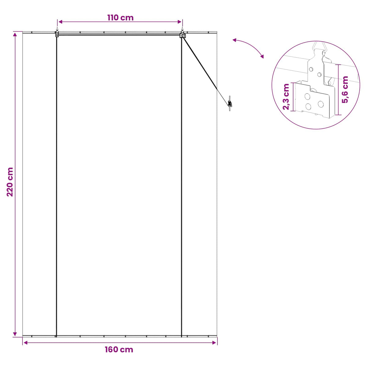 vidaXL Roller Blind Natural 160 x 220 cm Bamboo