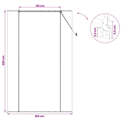 vidaXL Roller Blind Natural 160 x 220 cm Bamboo