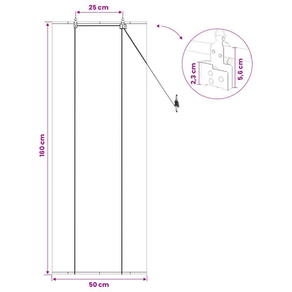 vidaXL Roller Blind Brown 50 x 160 cm Bamboo