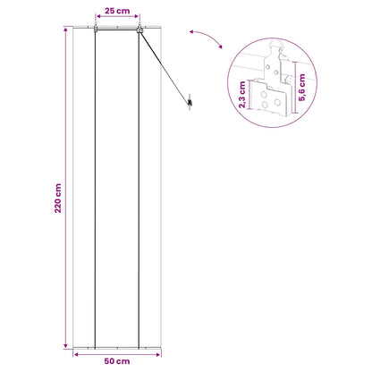 vidaXL Roller Blind Brown 50 x 220 cm Bamboo