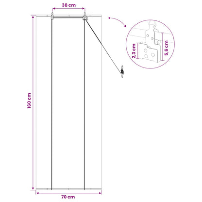 vidaXL Roller Blind Brown 70 x 160 cm Bamboo