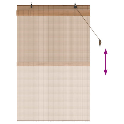 vidaXL Roller Blind Brown 90 x 160 cm Bamboo