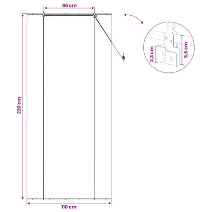 vidaXL Roller Blind Brown 110 x 220 cm Bamboo