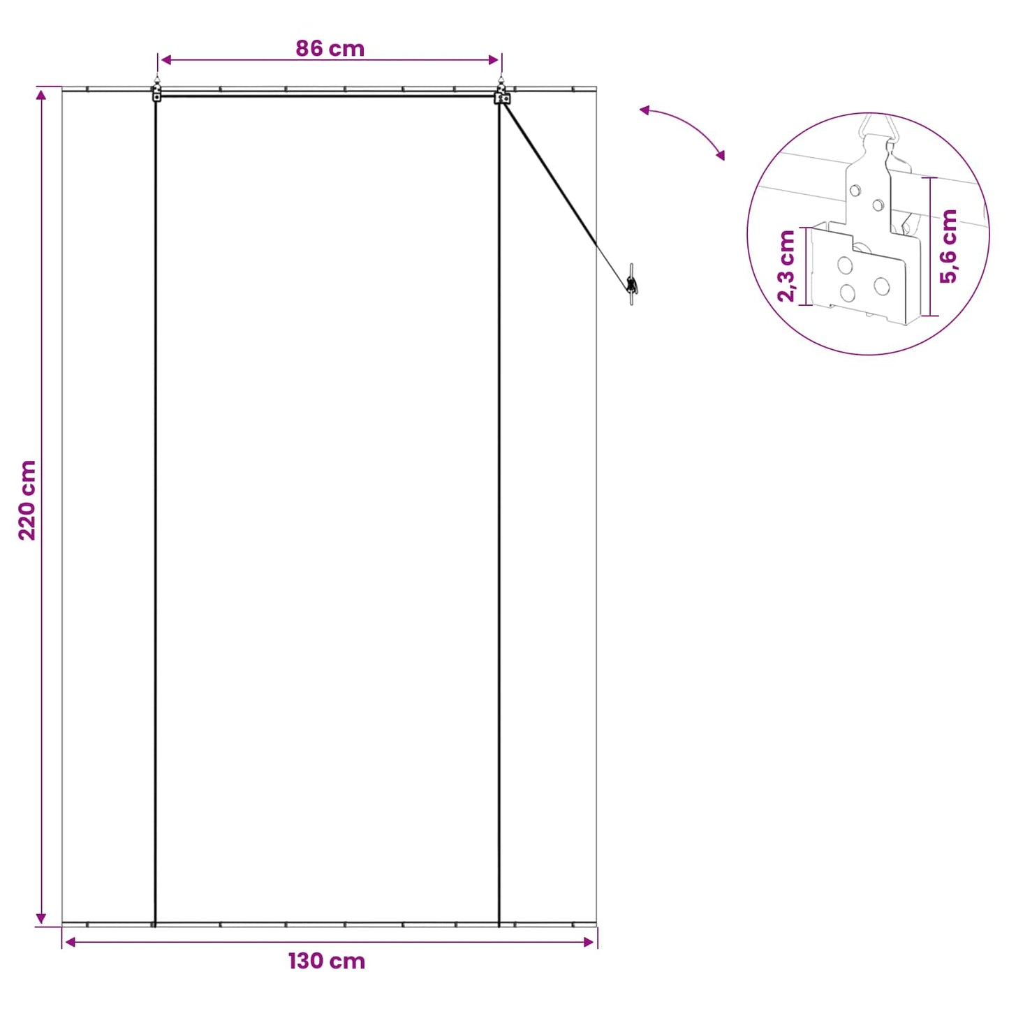 vidaXL Roller Blind Brown 130 x 220 cm Bamboo