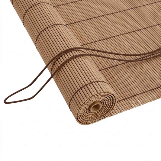 vidaXL Roller Blind Brown 160 x 160 cm Bamboo