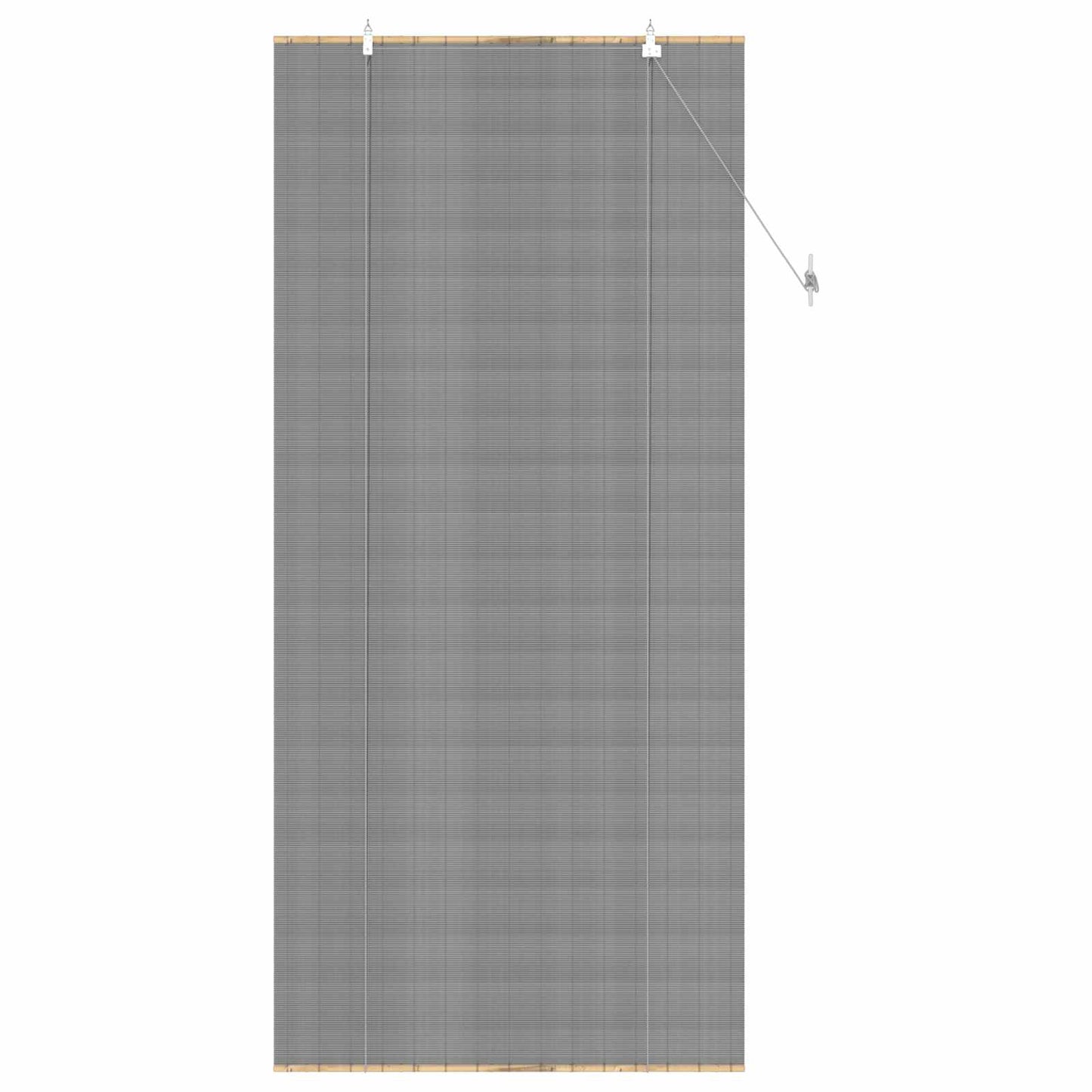 vidaXL Roller Blind Grey 90 x 220 cm Bamboo