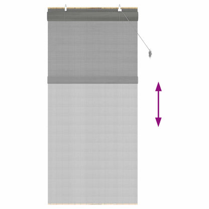 vidaXL Roller Blind Grey 90 x 220 cm Bamboo