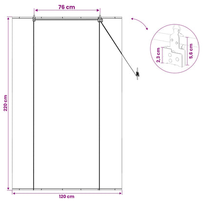 vidaXL Roller Blind Grey 120 x 220 cm Bamboo
