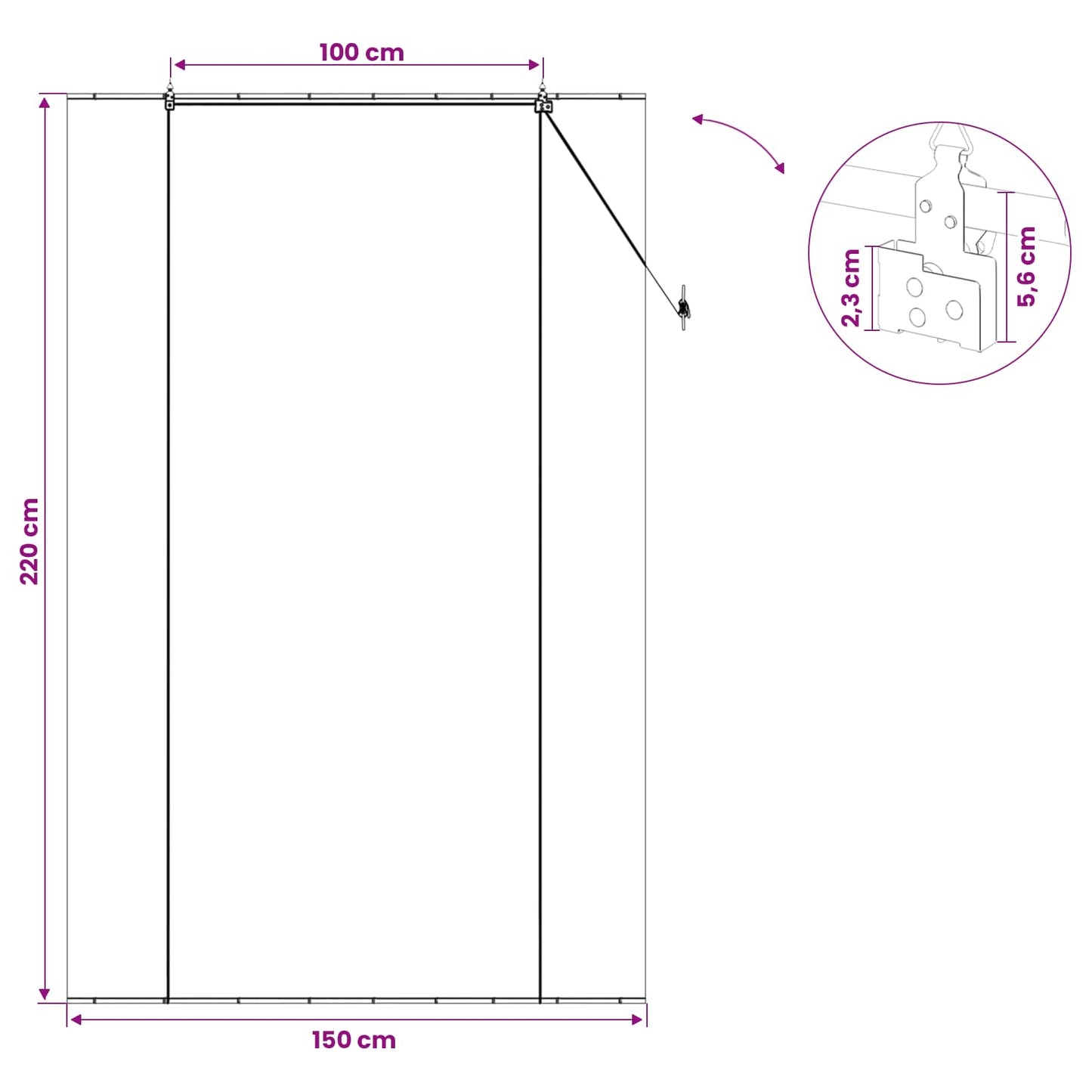 vidaXL Roller Blind Grey 150 x 220 cm Bamboo