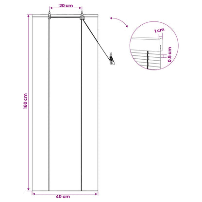 vidaXL Roller Blind Brown 40 x 160 cm Bamboo