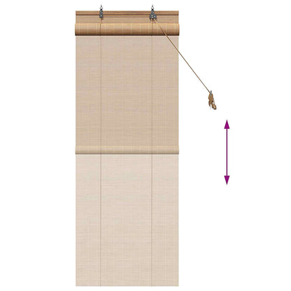 vidaXL Roller Blind Brown 50 x 160 cm Bamboo
